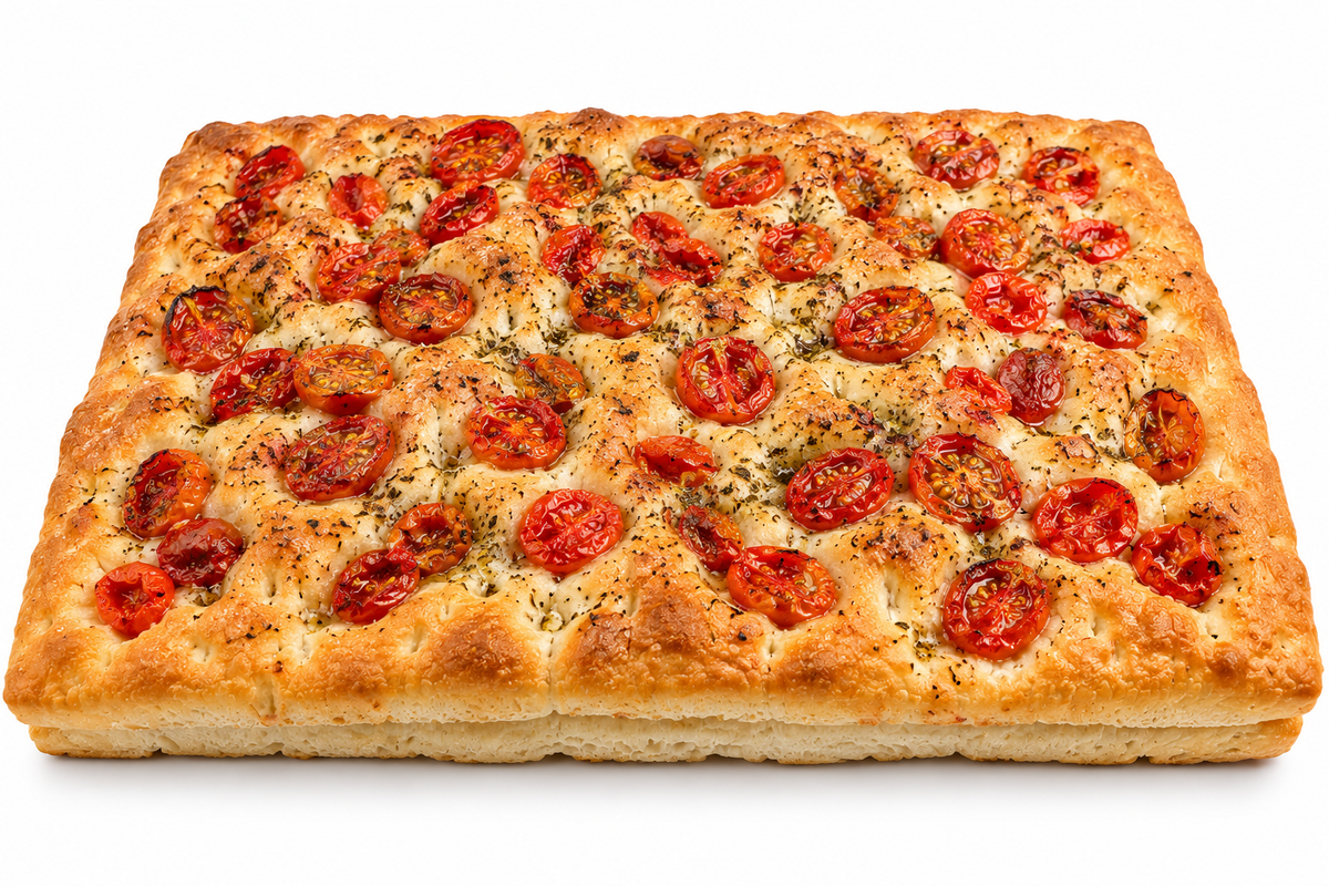 FOCACCIA WITH CHERRY TOMATOES -FULL TRAY