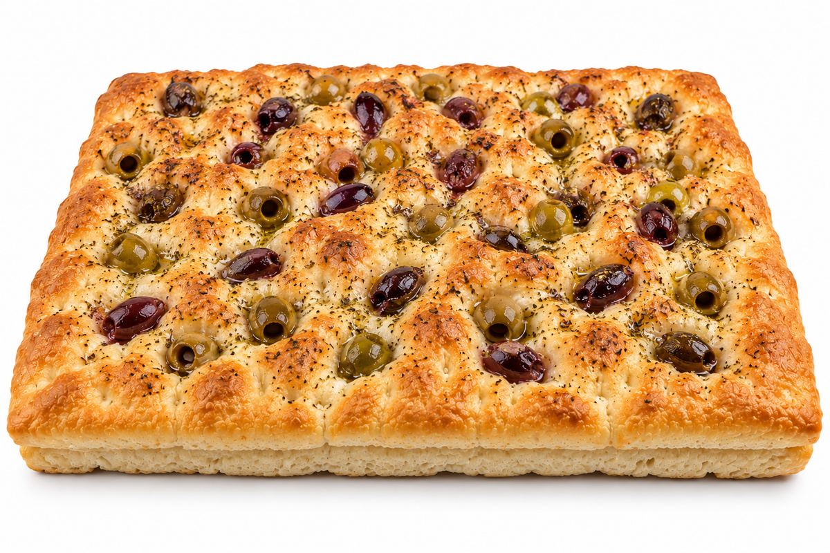 FOCACCIA WITH OLIVES -FULL TRAY