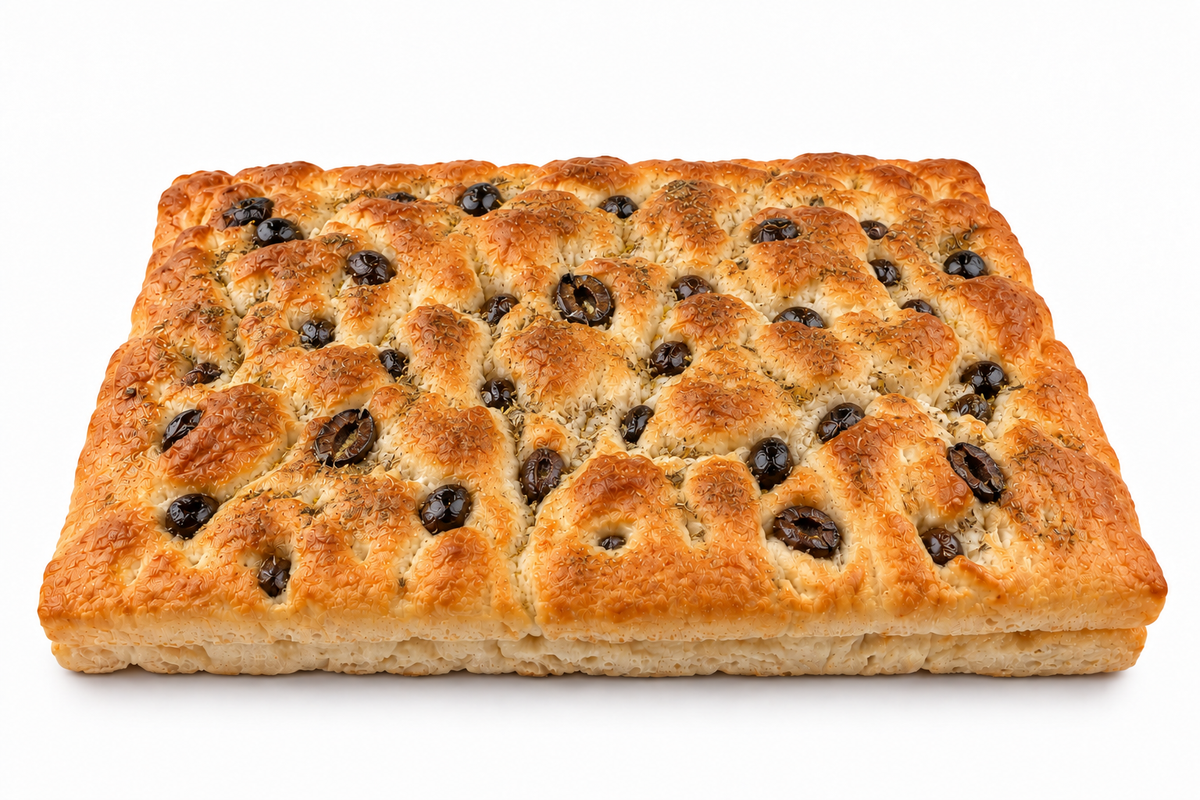 FOCACCIA WITH OLIVES - HALF TRAY